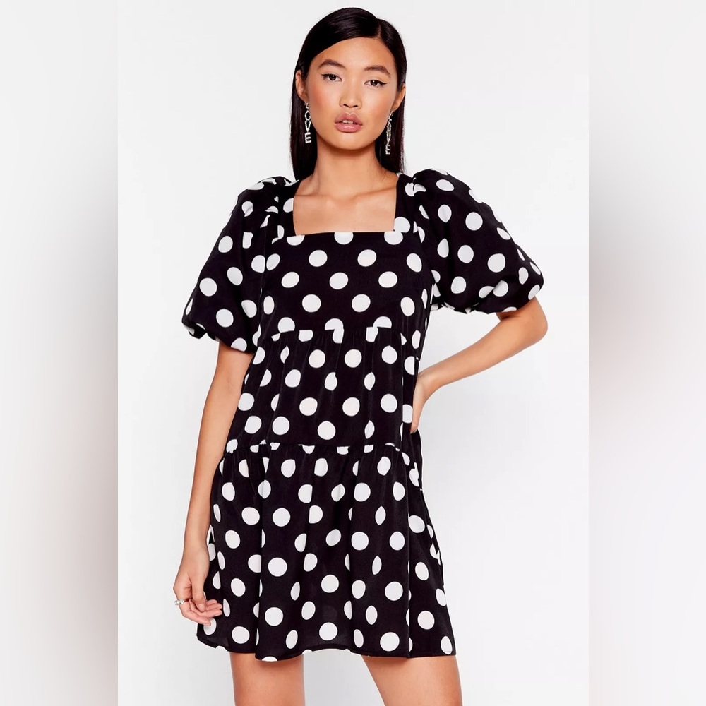 Nasty Gal Polka Dot Dress